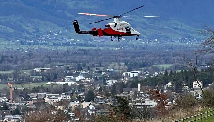 Helikoptereinsatz Fürst-Franz-Josef-Strasse