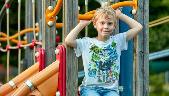 Pump track at the Auring playground