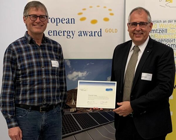 Verleihung European Energy Award Gold in Ravensburg