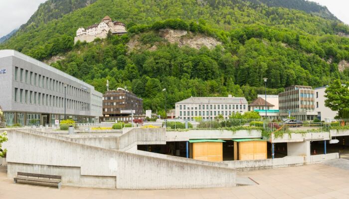 Arbeiten beim Parkhaus Marktplatz Parkhaus Marktplatz Vaduz