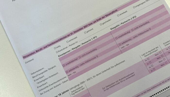 Steuererklärung 2021