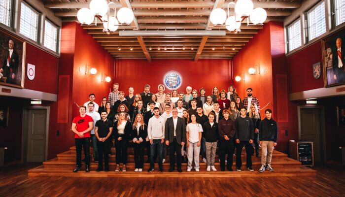 Jungbürger/innen im Rathaussaal Vaduz