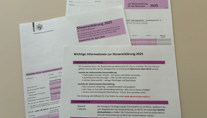 Steuererkl&auml;rung 2025 Bild